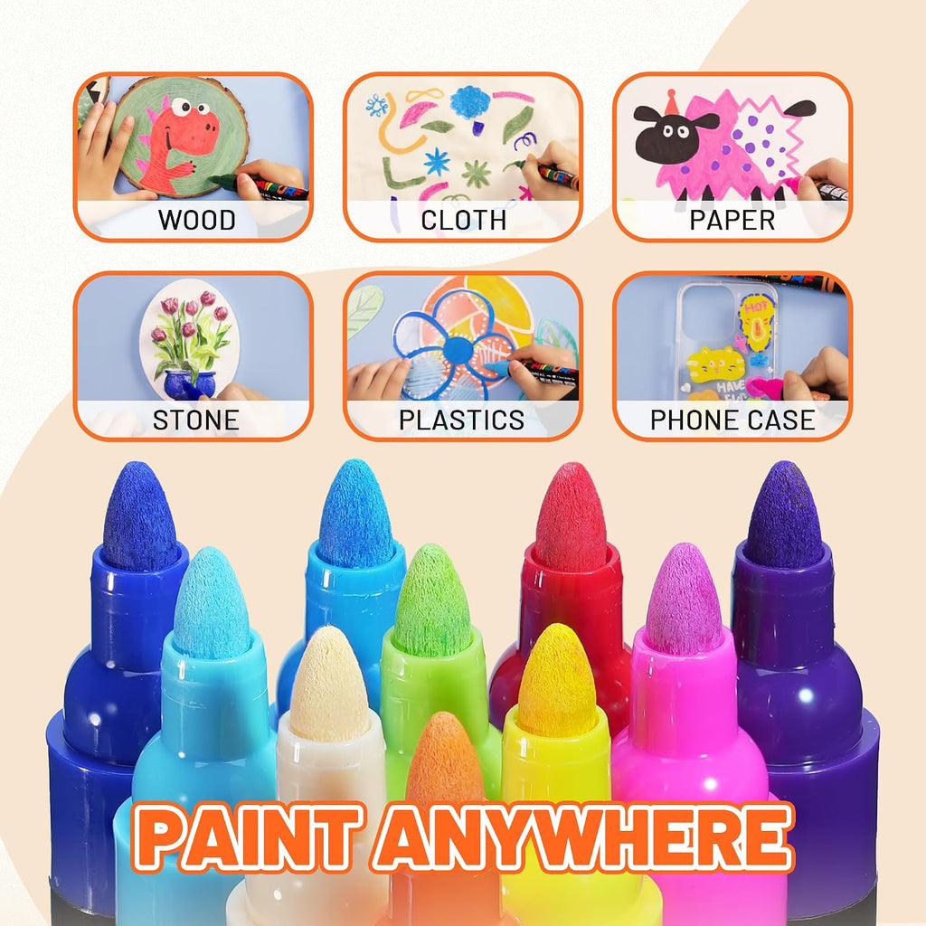 YPLUS Acrylic Paint Markers — 8 Colours