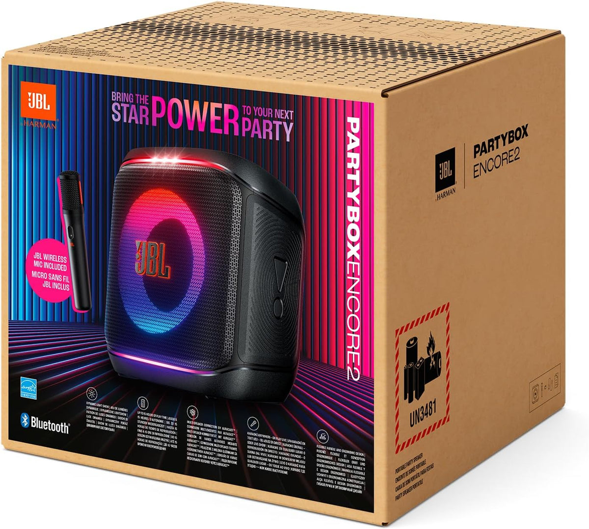 JBL PartyBox Encore 2 with Wireless Microphone