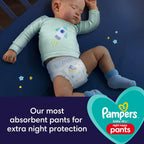 Pampers Nappy Pants Size 4 (9-15 kg / 20-33 lbs), Baby-Dry Night, 156 Nappies, MONTHLY BOX, Extra Protection All Night Long, Pull Ups