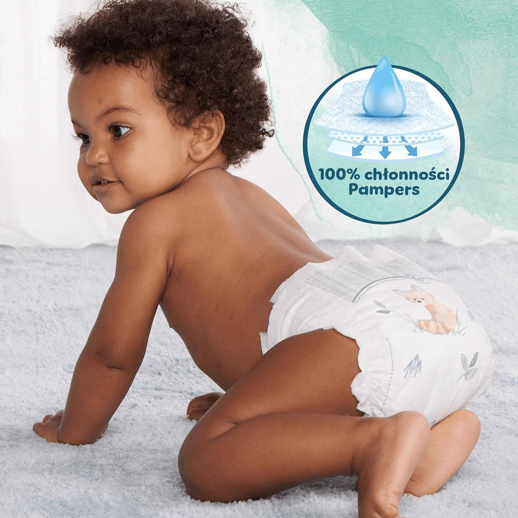 Pampers Harmonie Nappies Size 1, 180 Nappies, 2kg-5kg, Gentle Skin Protection Cushiony Soft