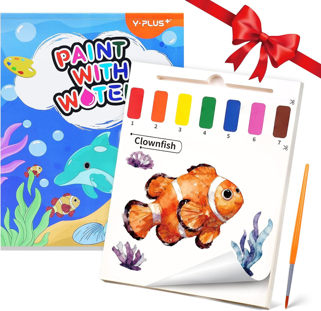 YPLUS Paint with Water Activity Books — Sea