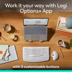 Logitech ERGO M575S Wireless Mouse — Off White / Silver Ball