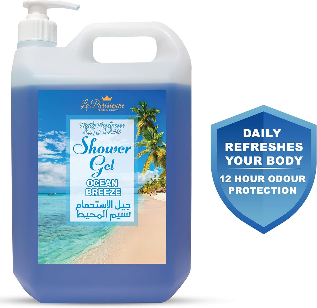 ECOLYTE+ Shower Gel, La Parisienne Premium Luxury (Ocean Breeze, 5 Liter) — additional view 2