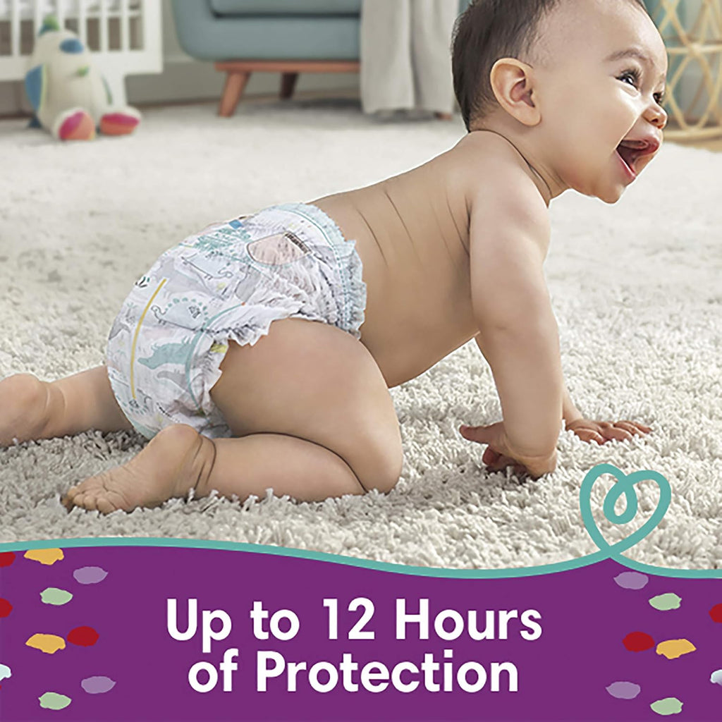 Diapers Size 3, 156 Count - Pampers Pull On Cruisers 360 degree Fit Disposable Baby Diapers with Stretchy Waistband, ONE MONTH SUPPLY (Packaging May Vary)