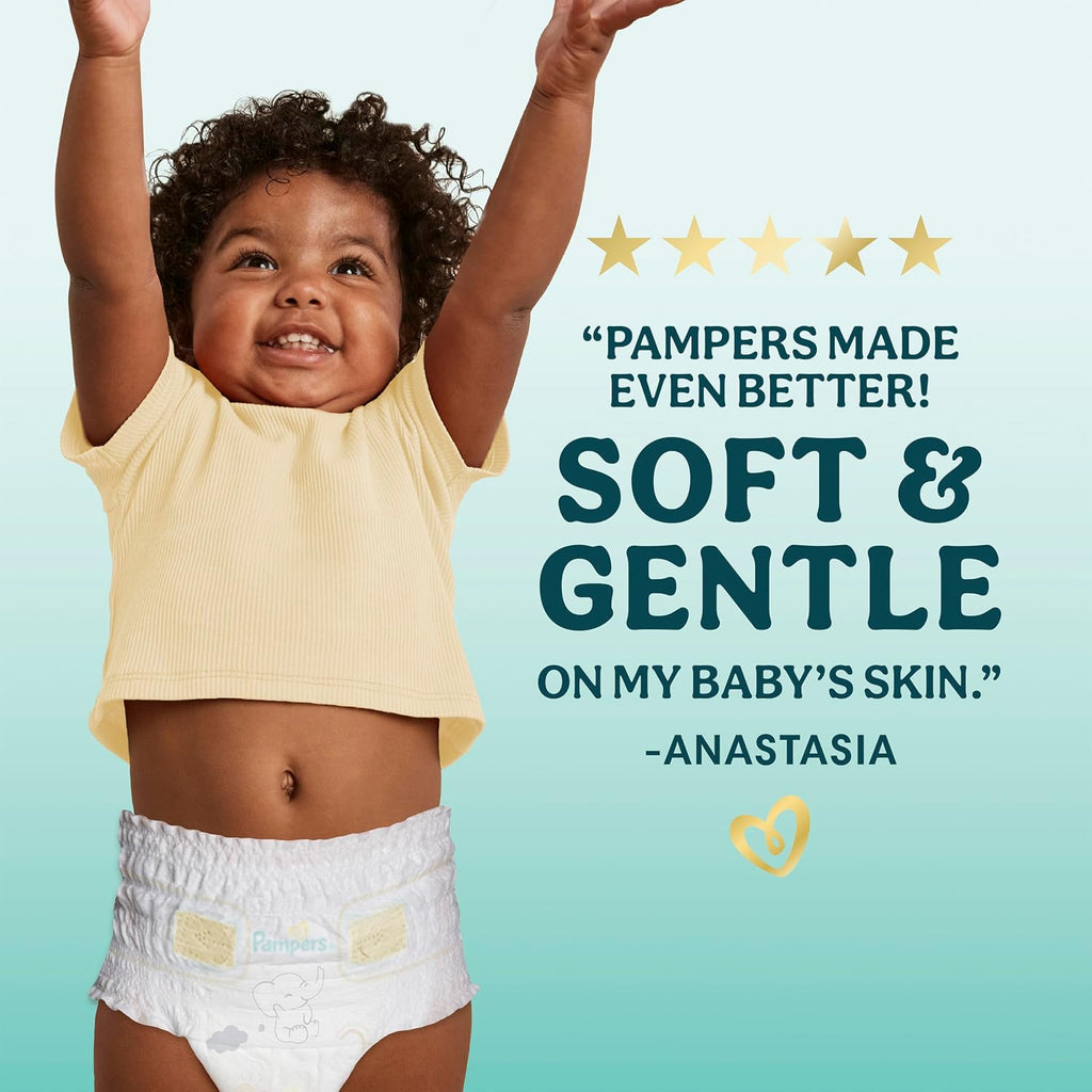 Pampers Diapers - Swaddlers 360 - Size 4, 56 Count, for up to 100% Leakproof Premium Skin Protection (Packaging May Vary)