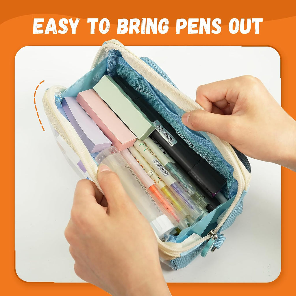 YPLUS Large Capacity Pencil Case — Pink