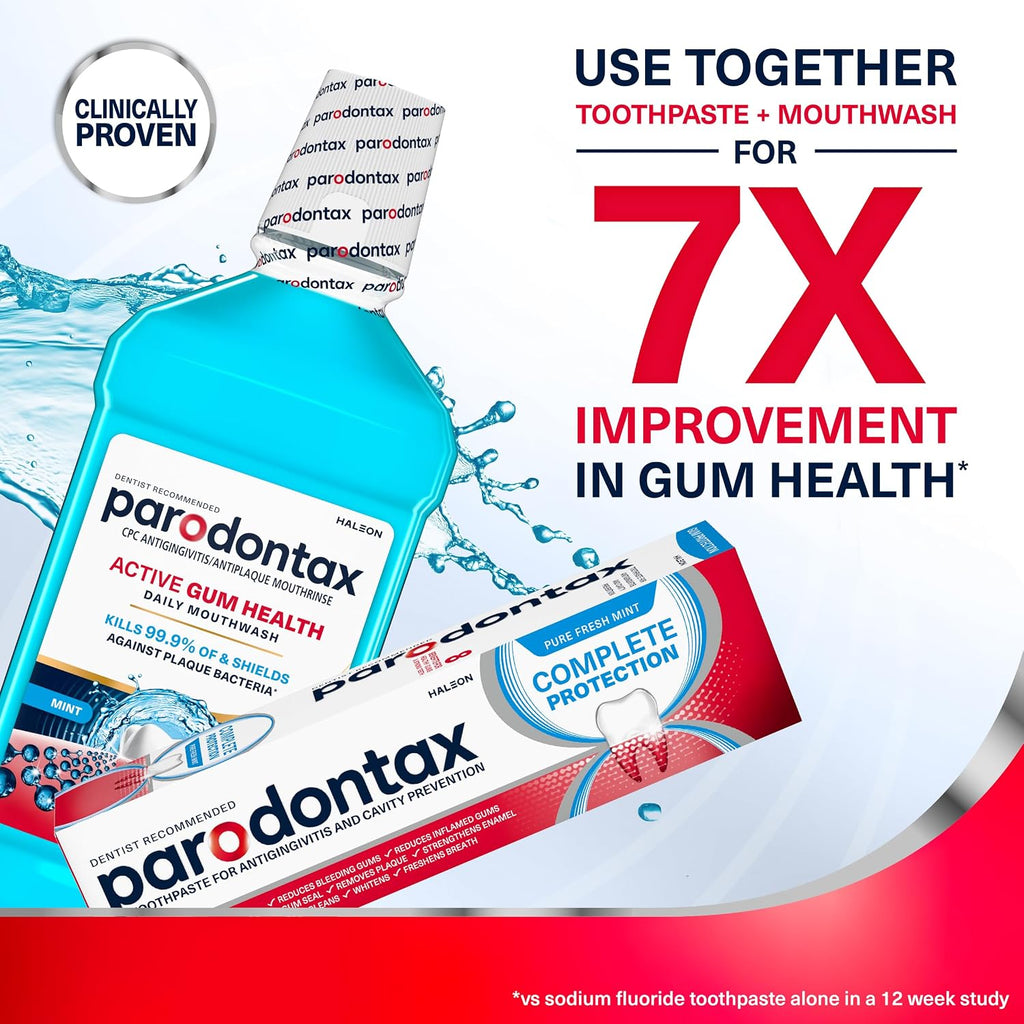 Parodontax Complete Protection Toothpaste, Pure Fresh Mint - 3.4 oz x 3 — additional product view 7