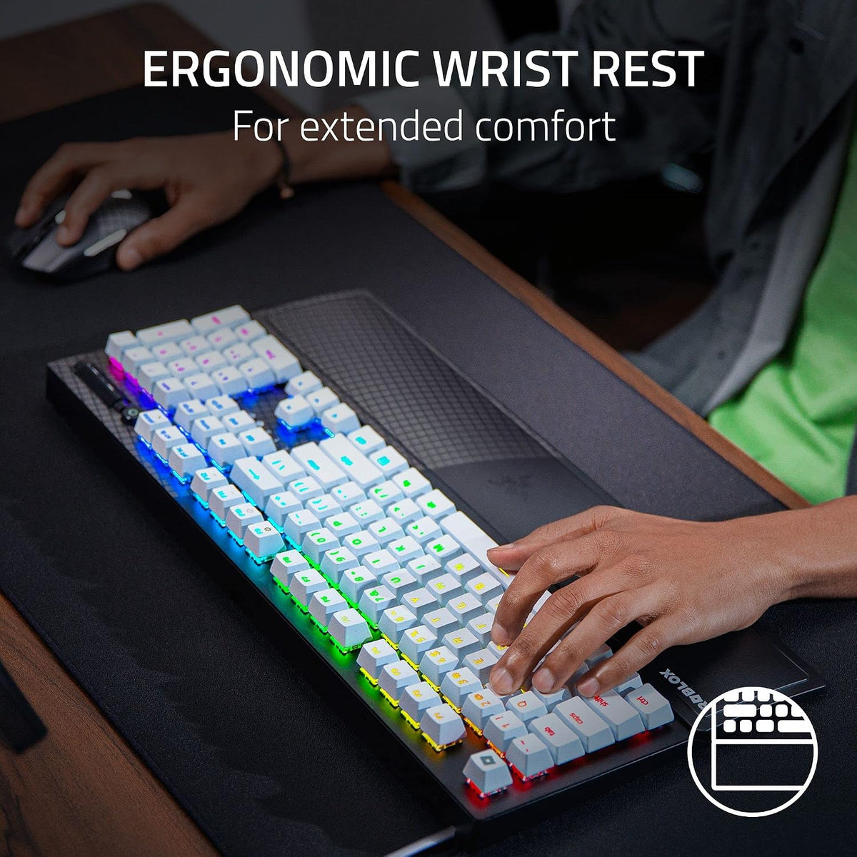 Razer BlackWidow V3 Mechanical Gaming Keyboard (Green Switch) Roblox Edition — product image 7