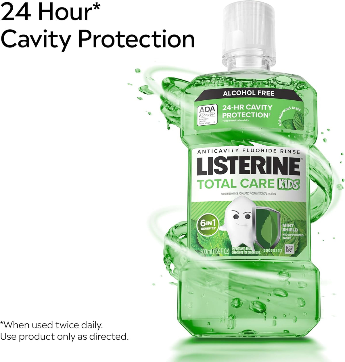 Listerine Total Care Kids Mouthwash, Mint, 500 ml — additional product view 2