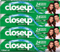 Closeup Triple Fresh Gel Toothpaste, Menthol Fresh, for 24HR fresh breath, 120ml x 4 — front product image