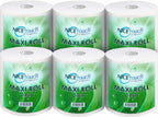 Nice Touch 2 Ply Kitchen Paper Towels, 6 Maxi Rolls with 600 Sheets Each 500g, Diamond Embossed Sheets with High Absorbency & Ultra Soft Texture — front product image