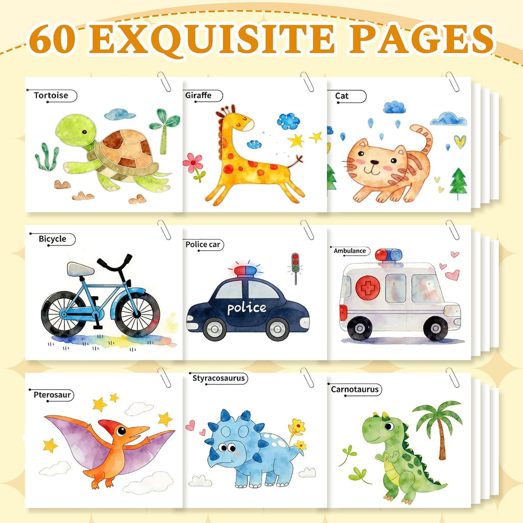 YPLUS Paint with Water Activity Books — 3 Themes