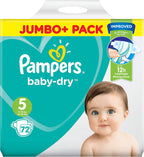 Procter & Gamble Pampers Size 5 Baby-Dry Nappies