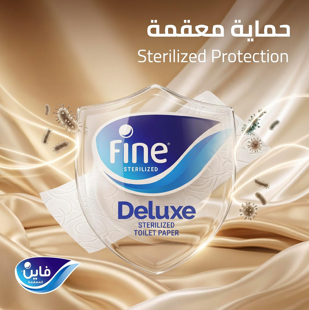 Fine Deluxe Toilet Tissues Paper 12 Rolls, 140 sheets x 3 Ply — additional view 6