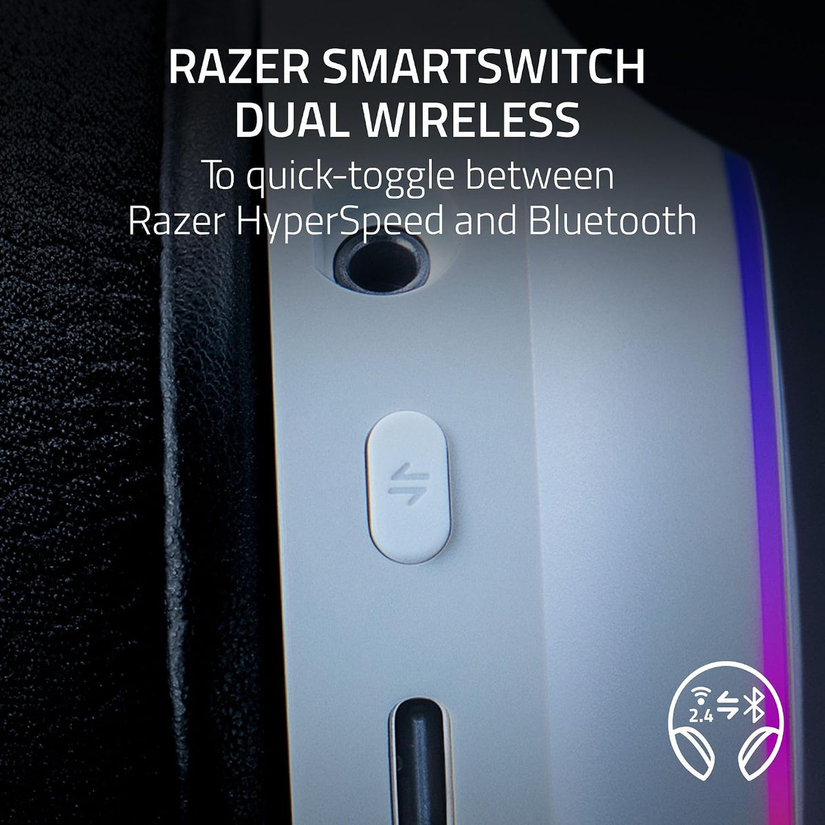 Razer Barracuda X Chroma Wireless Gaming Headset — White — product image 2