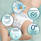 Pampers Harmonie Nappies Size 1, 180 Nappies, 2kg-5kg, Gentle Skin Protection Cushiony Soft