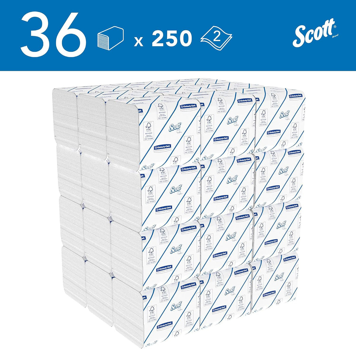 Scott Folded Toilet Tissue, 36 X 250 Sheets — additional view 2