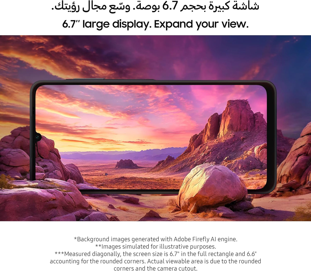 Samsung Galaxy A06 LTE, Android Smartphone, Dual SIM Mobile Phone, 4GB RAM, 128GB Storage, Black (UAE Version)
