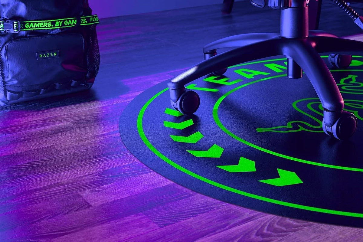 Razer Team Razer Floor Mat, Room and Gaming Chair Accessory for Esports - Black/Green — product image 3