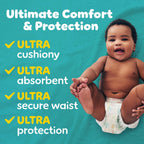 Pampers Baby Dry Diapers - Size 2, One Month Supply (234 Count), Absorbent Disposable Diapers