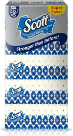 Scott Facial Tissue, 2 PLY, Super Saver, 190 Sheets x 5 Tissue Boxes — additional view 2