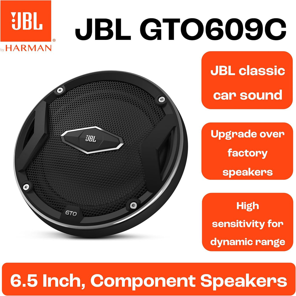 JBL GTO609C 6.5-Inch Component Car Speaker System — Black
