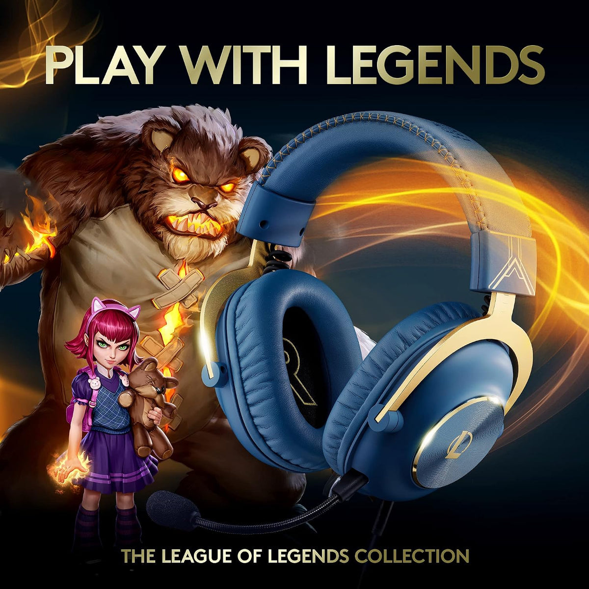 Logitech G PRO X Wired League of Legends Edition Gaming Headset — Blue / League of Legends