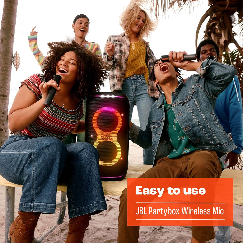 JBL PartyBox Rechargeable Wireless Microphones — Pair — Black
