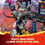 LEGO® NINJAGO® Wolf Mask Shadow Dojo Toy Set 71813