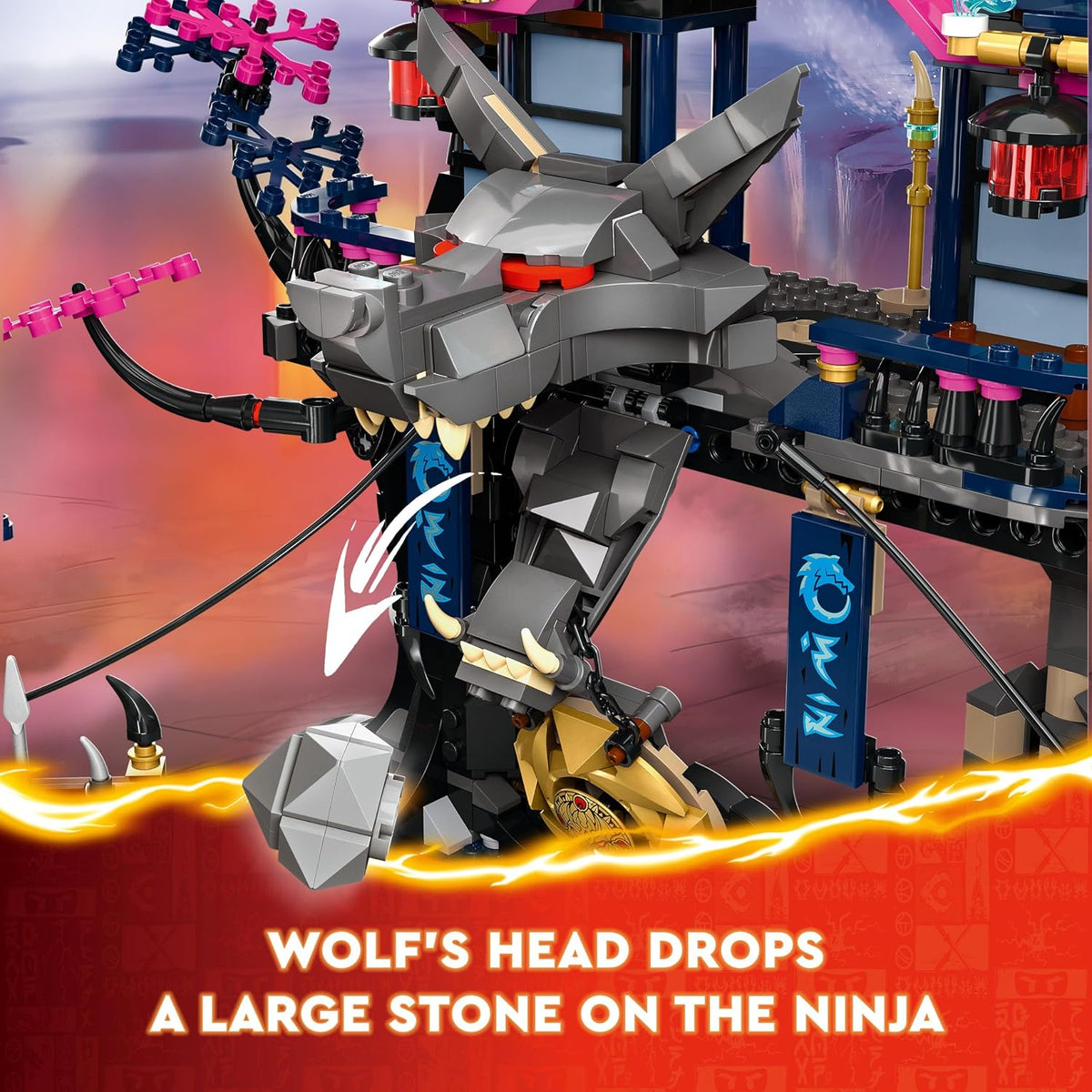LEGO® NINJAGO® Wolf Mask Shadow Dojo Toy Set 71813