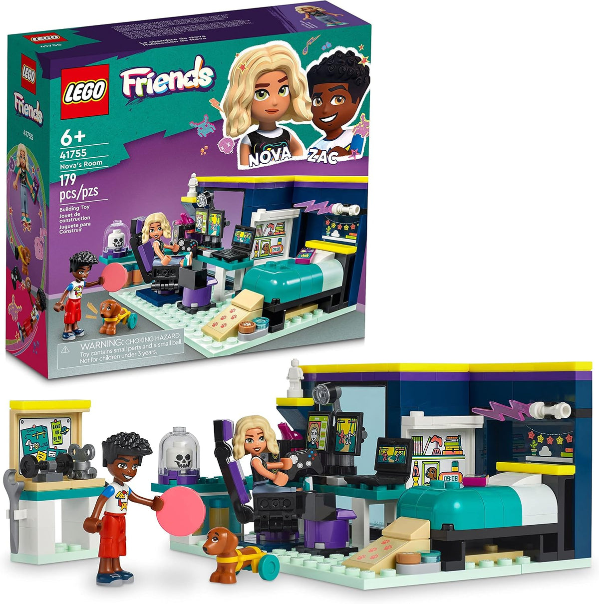 LEGO Friends Nova's Room Gaming Themed Bedroom Playset 41755 — image 1
