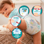 Pampers Nappy Pants Size 7, 126 Count, 17kg+, Triple Protection, Super Absorbent Core, Easy Changes