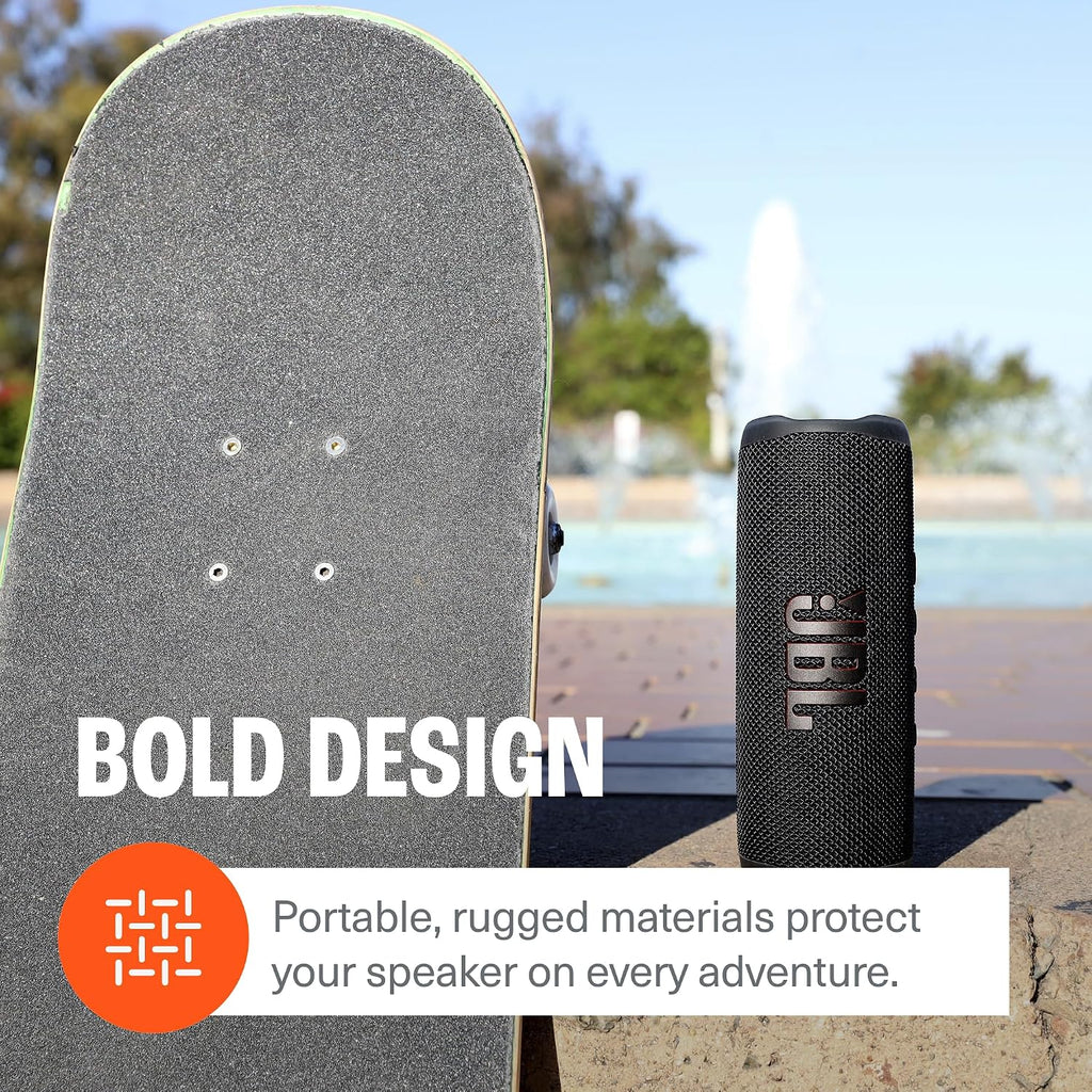 JBL Flip 6 with divvi Hardshell Case — Grey