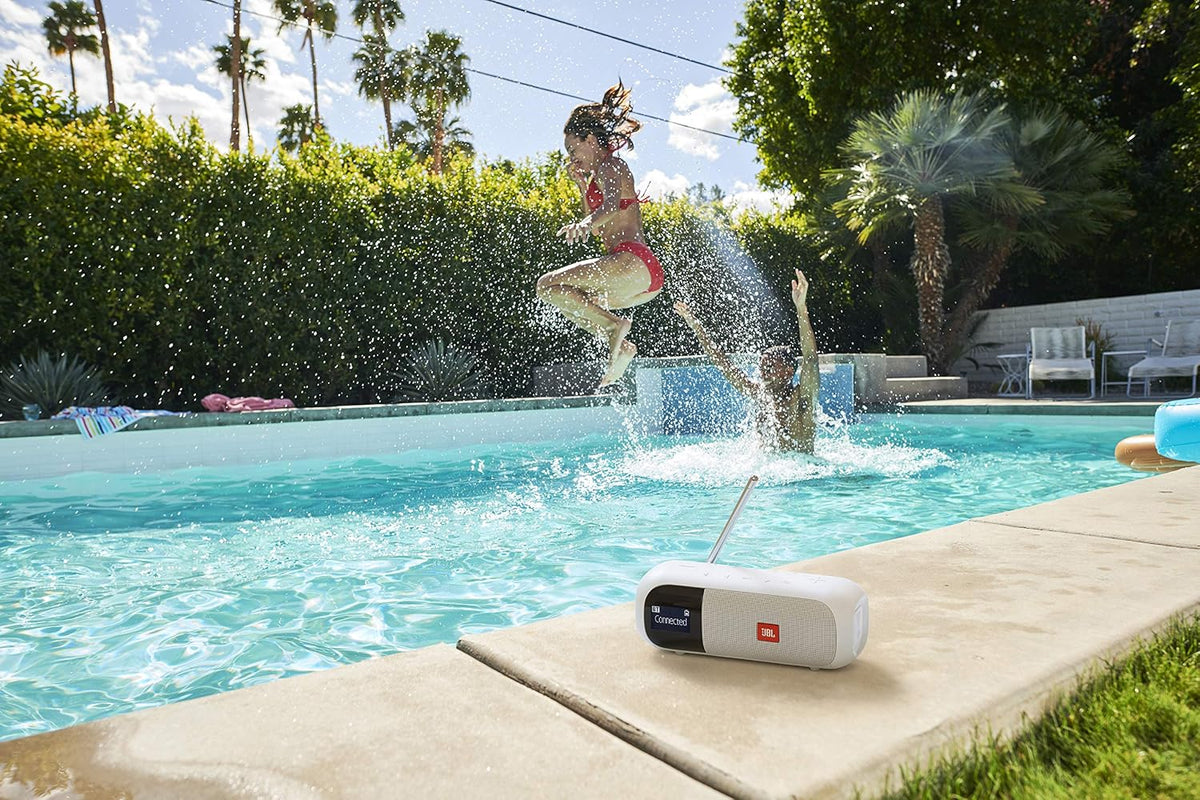 JBL Tuner 2 Portable DAB/FM Bluetooth Radio — White