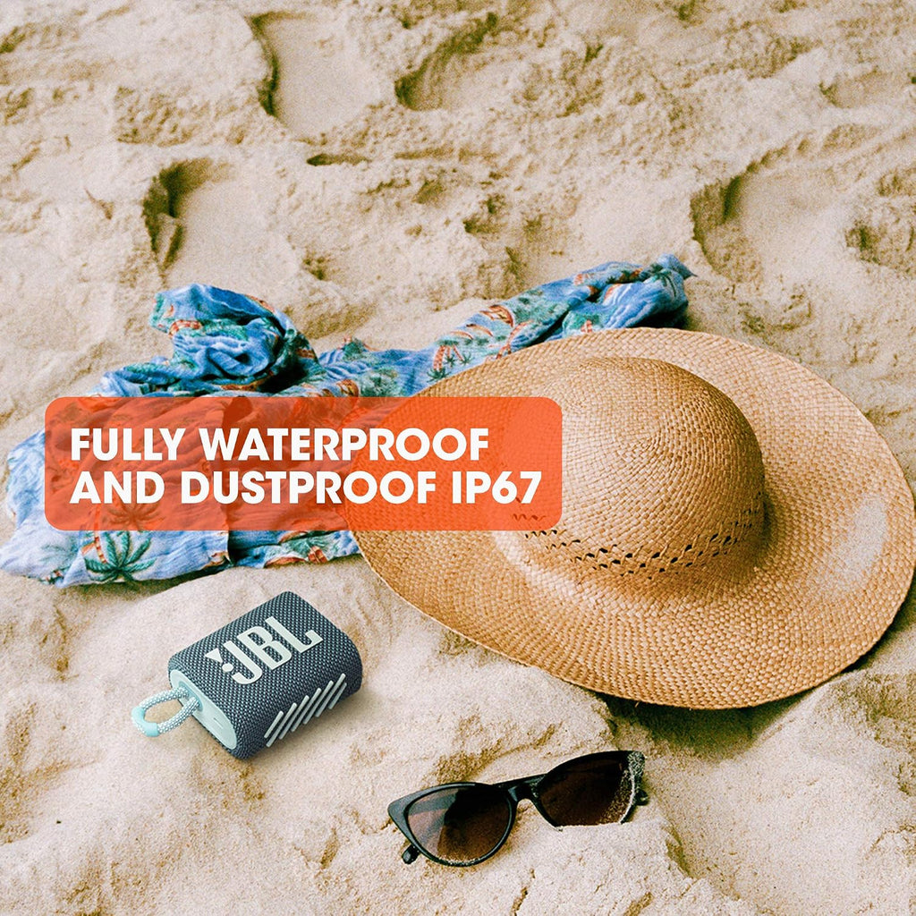 JBL Go 3 Portable Bluetooth Speaker — Blue