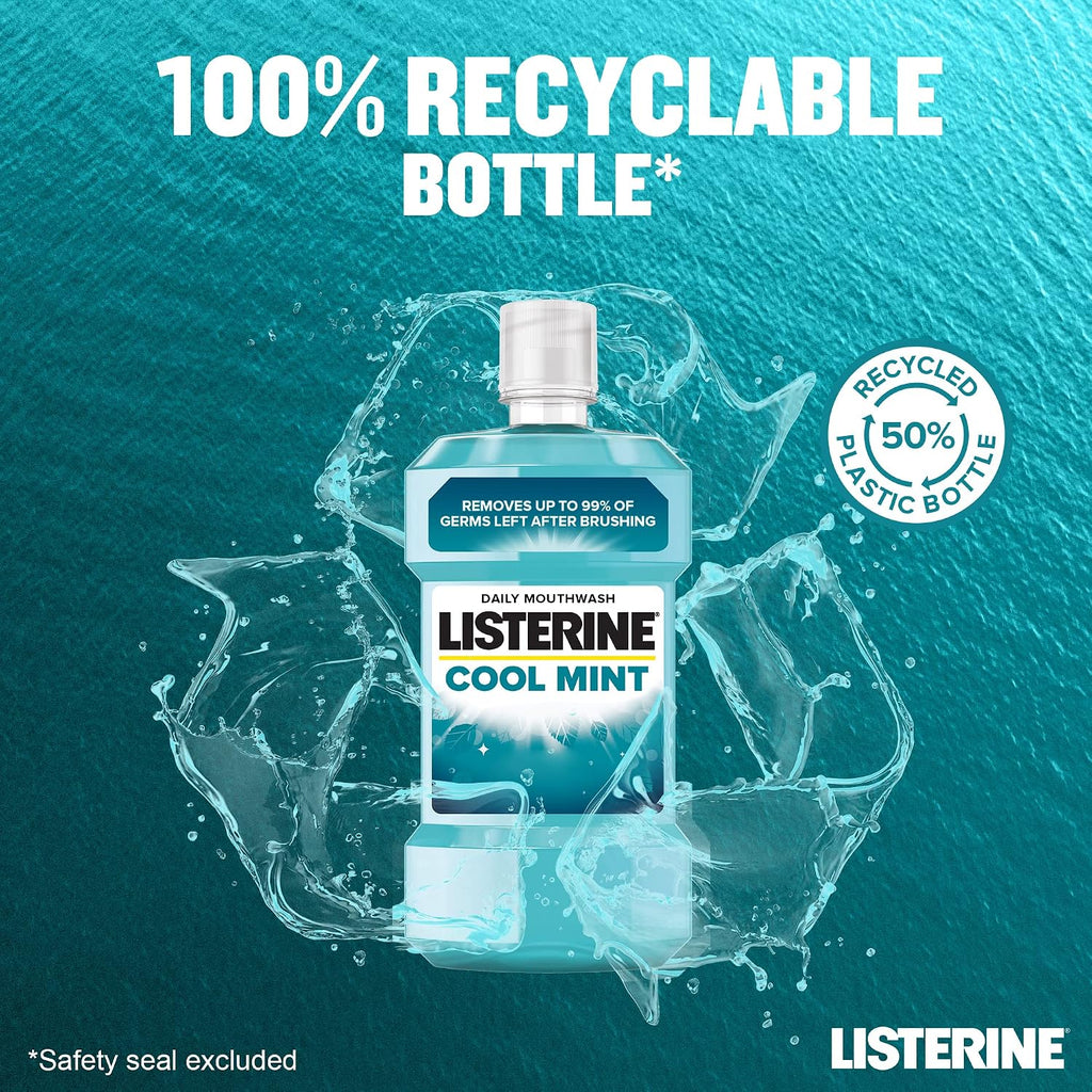 Listerine Cool Mint Mouthwash, 500 ml, 6-Pack — additional product view 5