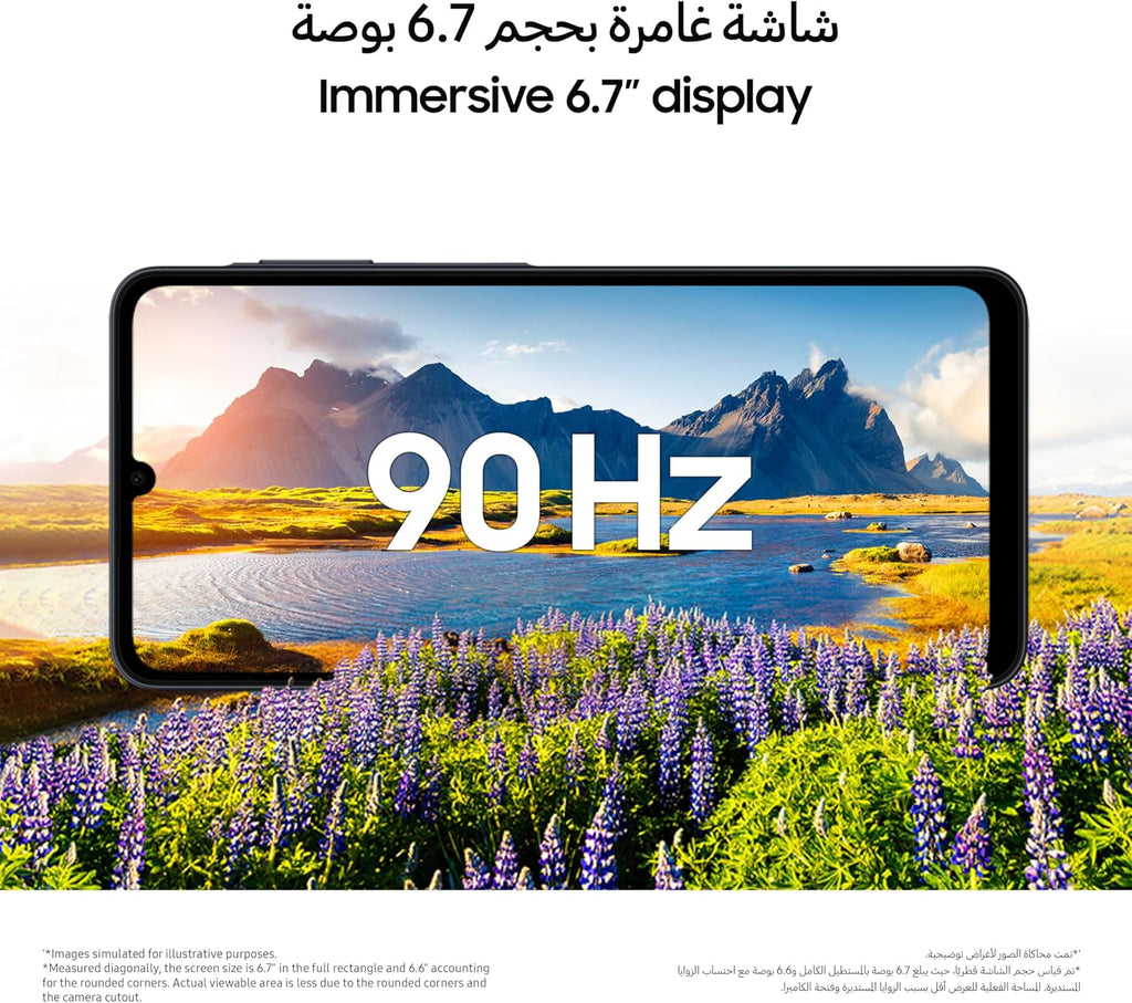 Samsung Galaxy A07 LTE, Android Smartphone, 128GB Storage, 4GB RAM, Green, 6x OS Upgrades, Large Display, 6nm Processor (UAE Version)