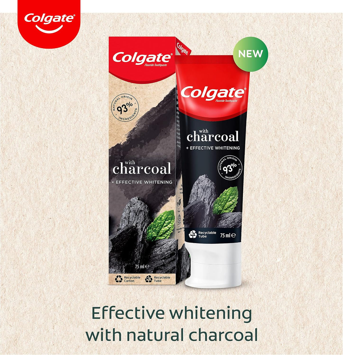 Colgate Natural Extracts Charcoal Whitening Toothpaste 75ml 2 pieces Value Pack — additional product view 3