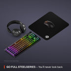 Steelseries Qck - Gaming Mouse Pad - 320Mm X 270Mm X 2Mm - Fabric - Rubber Base - Black ,63004,Medium Sized — product image 7