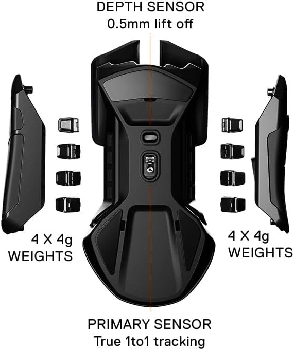 SteelSeries Rival 600 - Gaming Mouse - 12,000 CPI TrueMove3+ Dual Optical Sensor - 0.05 Lift-Off Distance - Weight System,Black — product image 3