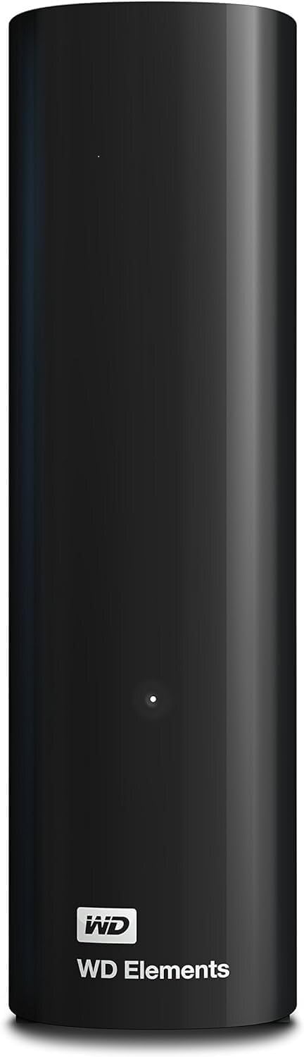 Western Digital WD 10TB Elements Desktop Hard Drive HDD, USB 3.0, Compatible with PC, Mac, PS4 & Xbox WDBWLG0100HBK EESN, Black, 10 TB — product image 1