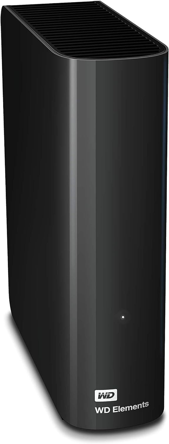 Western Digital WD 10TB Elements Desktop Hard Drive HDD, USB 3.0, Compatible with PC, Mac, PS4 & Xbox WDBWLG0100HBK EESN, Black, 10 TB — product image 3
