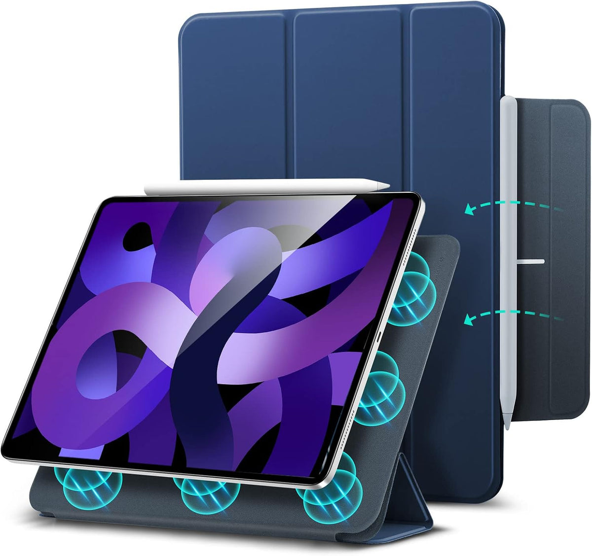 B08P7DWGZJ | ESR for iPad Air 11 Inch Case M4/M3/M2, iPad Air 5th/4th Gen Case | Navy Blue | Image 15