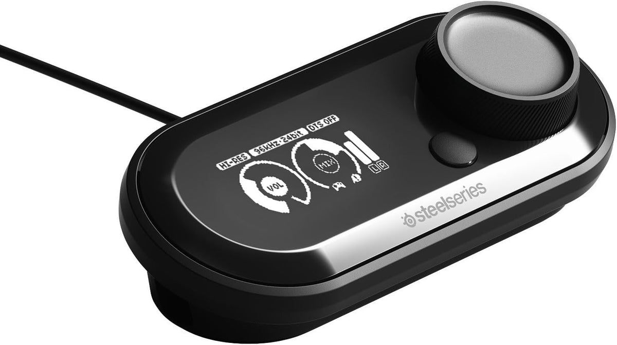 SteelSeries Arctis Pro + GameDAC White Wired Gaming Headset for PC & PlayStation - Illuminated Ear Cups - Certified Hi-Res Audio - Dedicated Digital Audio Controller & Amp — product image 3