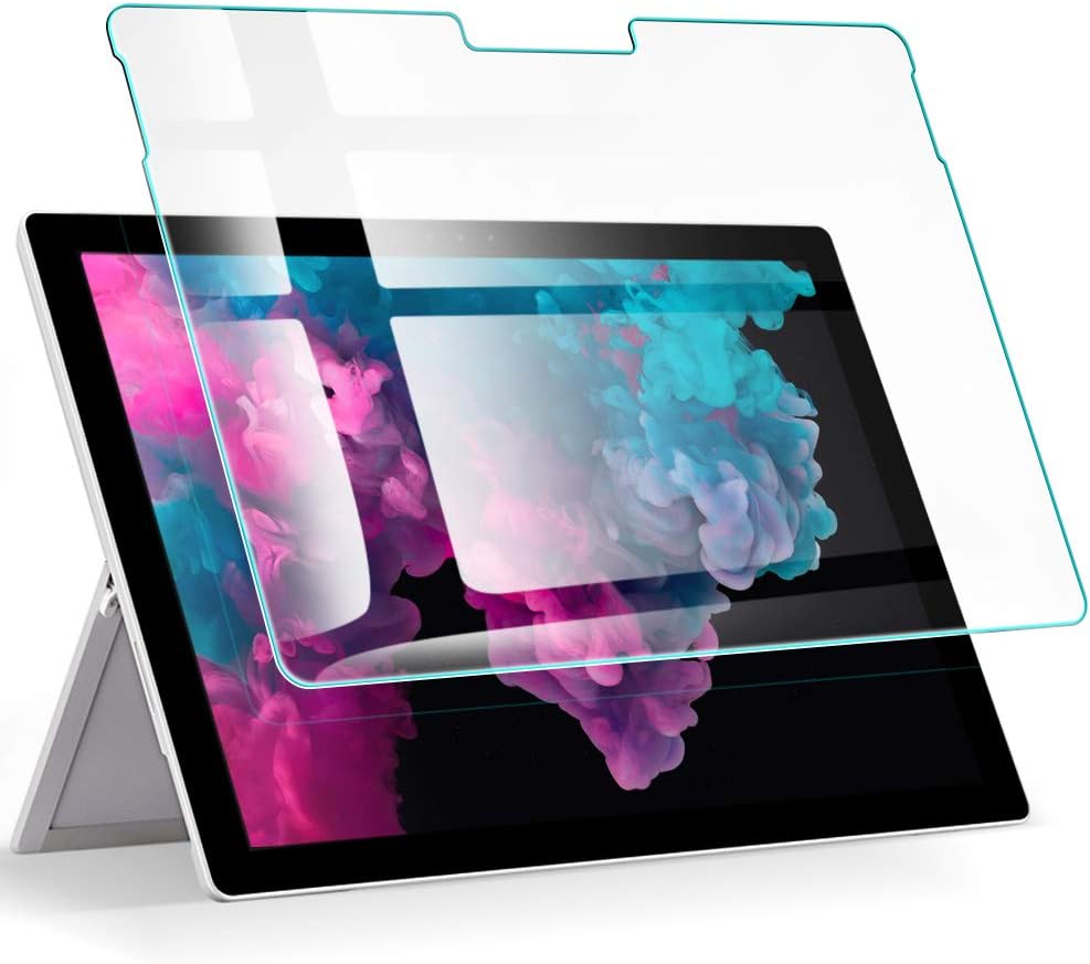 B07JQ8GJVH | ESR Surface Pro 6 Screen Protector - [Surface Pen Compatible] Premium HD Clear 9H Tempered Glass Screen Protector for The Microsoft Surface Pro 6(2018) | Default Title | Image 1