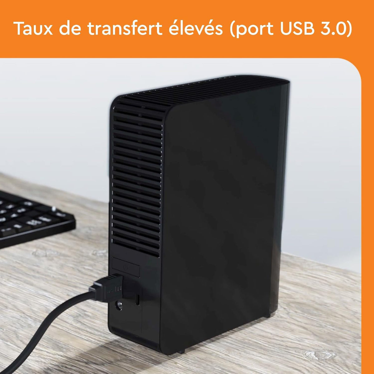 WD 12TB Elements Desktop External Hard Drive - USB 3.0, Black — product image 4