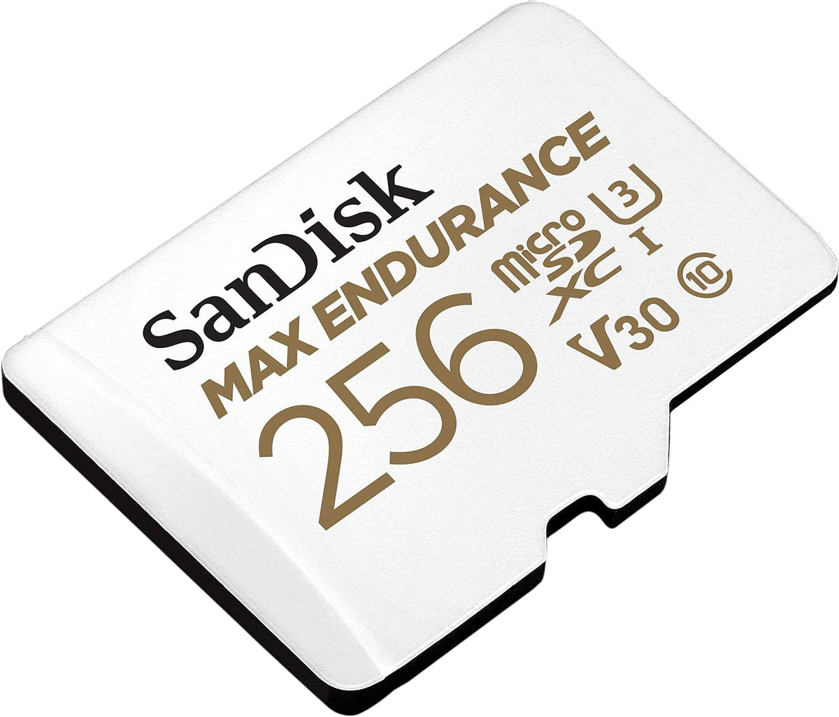 SanDisk 256GB MAX Endurance microSDXC Card with Adapter for Home Security Cameras and Dash cams - C10, U3, V30, 4K UHD, Micro SD Card - SDSQQVR-256G-GN6IA — product image 2