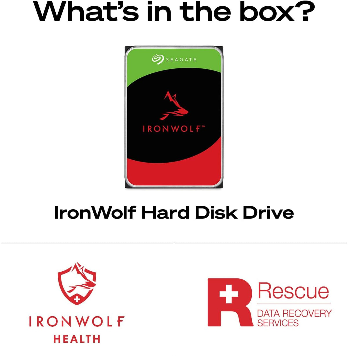 Seagate IronWolf, 8TB, NAS, Internal Hard Drive, CMR, 3.5 Inch, SATA, 6GB/s, 5,400 RPM, 256MB Cache, for RAID Network Attached Storage, FFP (ST8000VN004) — product image 3