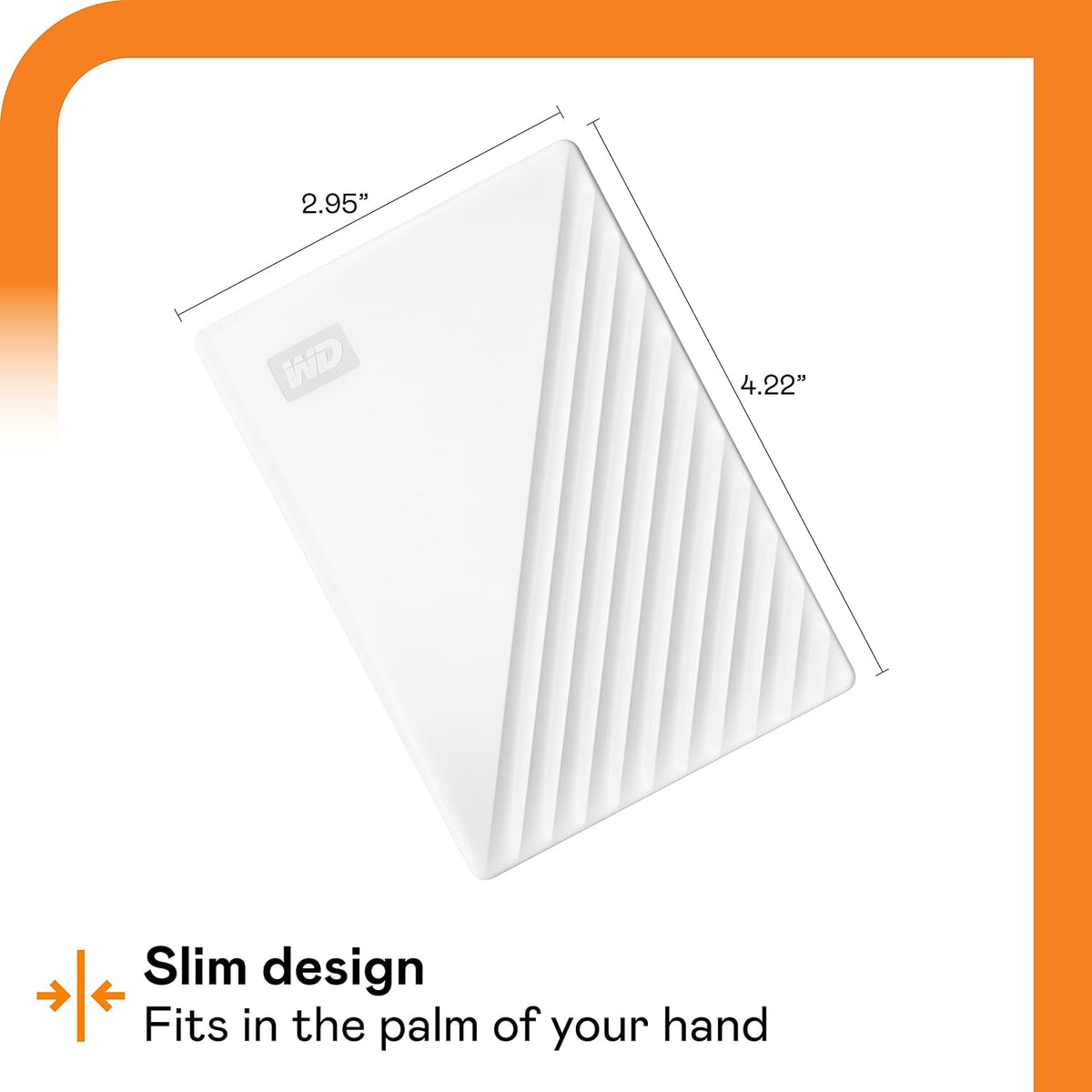 Western Digital 4TB My Passport Portable External Hard Drive with password protection and auto backup software, White - BPKJ0040BWT-WESN — product image 2