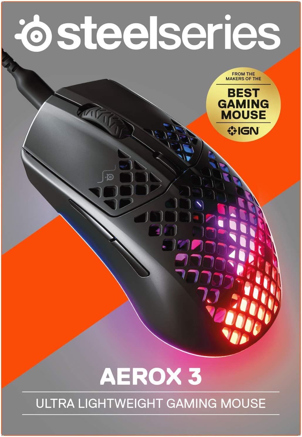 Steelseries Aerox 3 Super Light Gaming MoUSe, 8,500 Cpi Truemove Core Optical Sensor, Black — product image 10